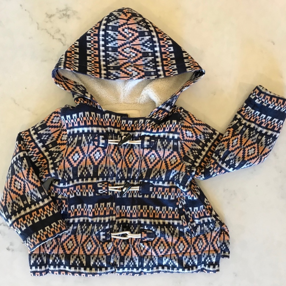 Tucker + Tate Fleece Lined Toggle Coat 2T EUC